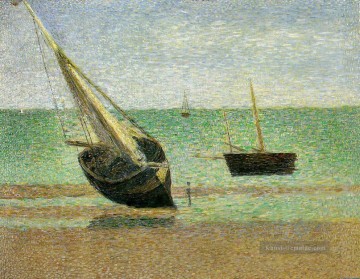 Georges Seurat Werke - Ebbe bei Grand 1885